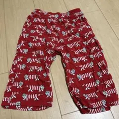 【美品】ユニクロ キッズ リラコ リサラーソンレッド Sサイズ
