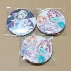 匿名配送】名探偵プリキュア！×極楽湯 缶バッジ あんな みくる るるか