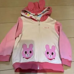 ミキハウス　フード付きトレーナー 90