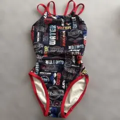（美品）arena TOUGH SUIT 水着 ネイビー/レッド　140センチ