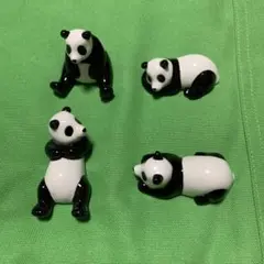 パンダデザイン 陶器製箸置き 4個セット