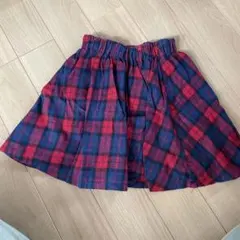 グローバルワーク女の子キュロットスカートチェック