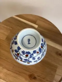 中国古玩 清朝青花 粉彩茶碗 手描竹文 漢詞 煎茶道具時代物 - メルカリ