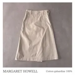 美品 MARGARET HOWELL コットンギャバジン スカート 日本製 Ⅰ