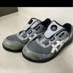 asics 安全靴 BOAシステム グレー - メルカリ
