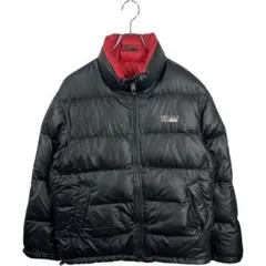 ファーストダウン　リバーシブル　ダウンジャケット　ブルゾン　アウター　ブラックL