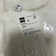 GU ソフトクルーネックTシャツ M オフホワイト