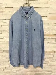 Ralph Lauren ラルフローレン デニムシャツ ポニー刺繍