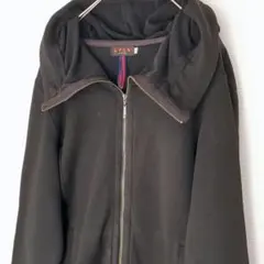 EVEX by KRIZIA ジップアップパーカー 黒 40 レディース