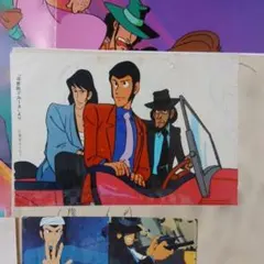 ルパン三世 PART2 第103話 ルパン＆次元 一致背景付きセル画 ルパン三世 PART2 第103話 ルパン＆次元 一致背景付きセル画 - メルカリ
