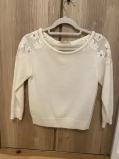 Apuweiser-riche 花柄　ニットセーター