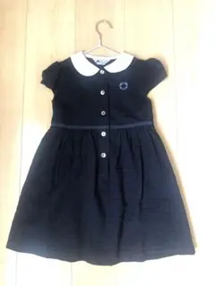 Five to Twenty ネイビー ワンピース 半袖サッカー地