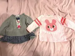 ミキハウス　ホットビスケッツ 長袖　トップス　70cm