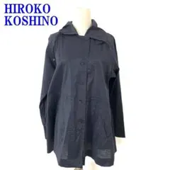 廣子コシノ 夾克 深藍色 尼龍 有光澤 薄款 38 C2550