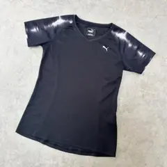 Puma プーマ 半袖VネックTシャツ レディース M