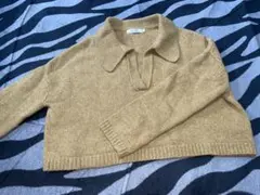 MOUSSY Vネック 襟付き ニット セーター