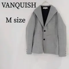 VANQUISH ヴァンキッシュ ジャケット デザイン襟 Vネック グレー Mのサムネイル