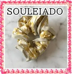 ⭐美品⭐SOULEIADO ソレイアード シュシュ イエロー 花柄 黄色のサムネイル