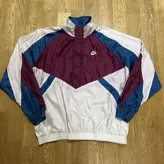 【ヴィンテージ古着】90's NIKE/ナイキ ハーフジップ ナイロンジャケット