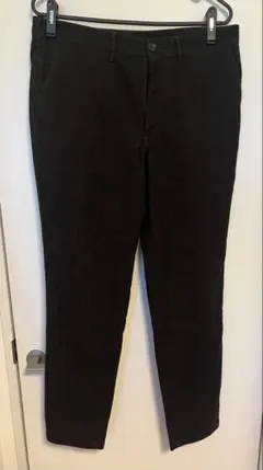 【GU】ヘリンボーン柄 トラウザーパンツ Lサイズ ブラウン系 秋冬 スラックス
