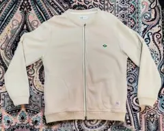 厚手 ジップアップカーディガン（裏起毛） ベージュ Lサイズ