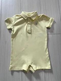 Ralph Lauren 黄色 ポロシャツスタイルロンパース
