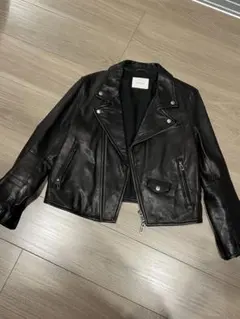 DOMENICO + SAVIO ブラック ダブルライダースジャケット 36