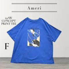 【極美品】Ameri 24AW CONCEPT PRINT TEE ブルーのサムネイル