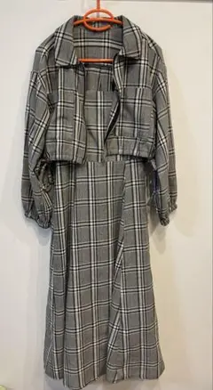【美品】rps ジャケット　ワンピース　セット　チェック