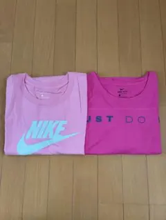 ★新品★NIKE Tシャツ2枚 ランニング DRI-FITトレーニング ピンク