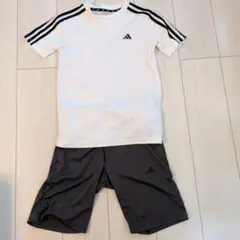 adidas Tシャツ 150cm ホワイト ブラックのサムネイル