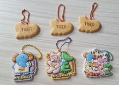 【値下げ】たべっ子どうぶつ ラバーキーホルダー チャーム