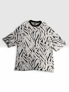 【MAISON SPECIAL】ゼブラ柄ニットTシャツ