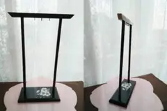 ちりめん細工　吊し飾り台　桜のサムネイル