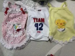 犬服 3点セット まとめ売り　フリル付き