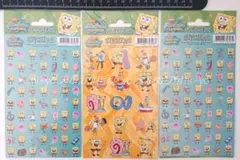 スポンジボブ ステッカー シール 3シート 2004年
