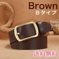 メンズベルト　レディース　新品　茶　ビンテージ　カジュアル　ビジネス　学生