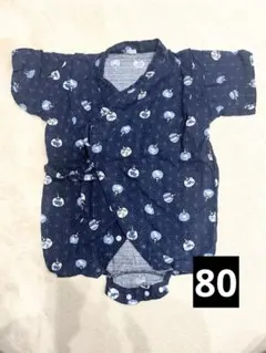 風鈴柄 ベビー甚平 80サイズ 100%綿