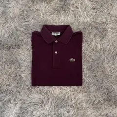 LACOSTE L1212 ポロシャツ パープル 鹿の子 サイズ2