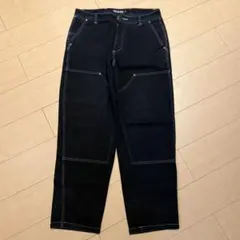 GX1000 ダブルニー ワークパンツ ブラックのサムネイル