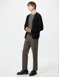 【UNIQLO】感動パンツ/ライト　ブラウン　W82センチ