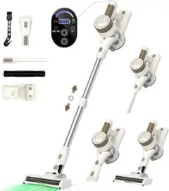 【新品 未使用品】コードレス掃除機自立式 75KPa超強力吸引 完全自立