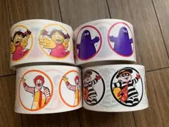 海外紙物　大人気　ヴィンテージ マクドナルド ステッカー　4種20枚