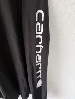 Carhartt 長袖カットソー ブラック 袖ロゴ 無地 ストリートのサムネイル