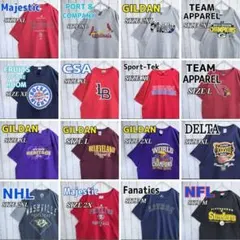 US古着 半袖 Tシャツ まとめ売り チームロゴ プロチーム MIX 16枚