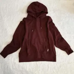 ディスカスアスレチック 裏起毛プルオーバーパーカー　フード　L　レッド