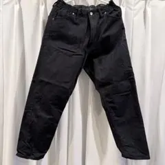 Lee リー LEE LITE イージー ワイドテーパードパンツ 黒