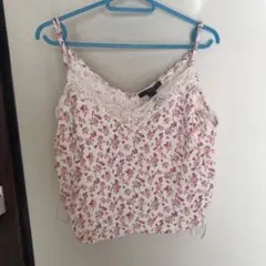 美品　FOREVER21　キャミソール　タンクトップ　花柄　Lのサムネイル