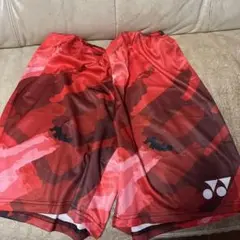 ヨネックス 赤 バドミントンパンツ