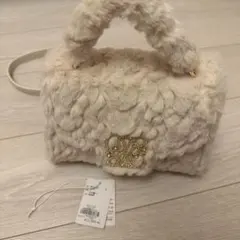 ミシェルマカロン ノベルティ キルティング刺繍トートバッグ ホワイト